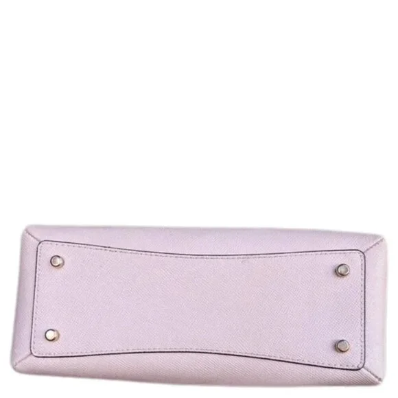 COACH Leather Washed Mauve Mini Lillie Carryall Golden Hardware Feet NWT - Picture 5 of 11